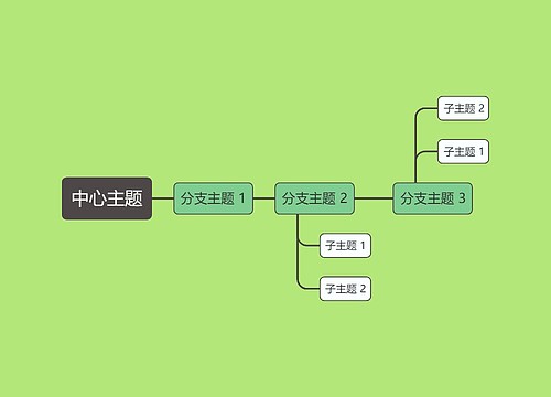 小清新森系简约中心主题时间图