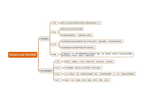 物流知识点现代物流管理