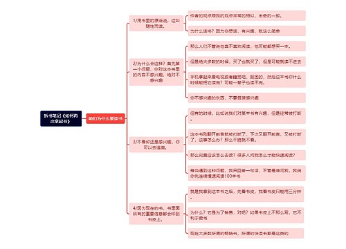 拆书笔记《如何再次拿起书》思维导图