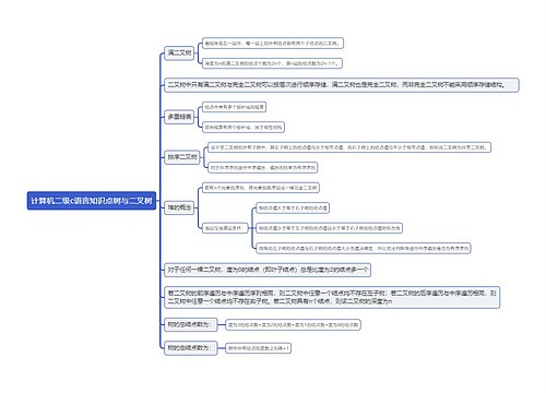 计算机二级c语言知识点树与二叉树