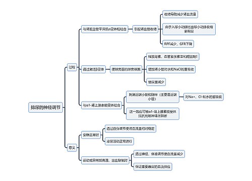 医学知识排尿的神经调节思维导图