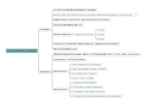计算机三级信息管理知识点信息管理上