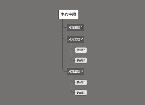 深色简约中心主题框架图