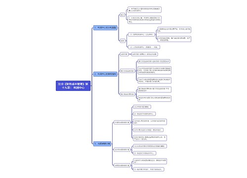 注会《财务成本管理》第十九章： 利润中心