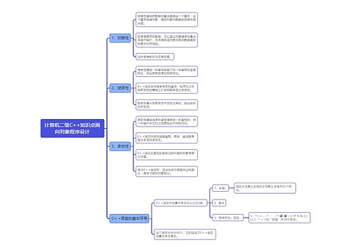 计算机二级C++知识点面向对象程序设计