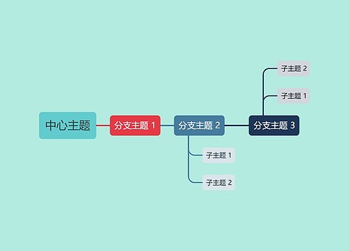 马卡龙色系经典简约中心主题时间图