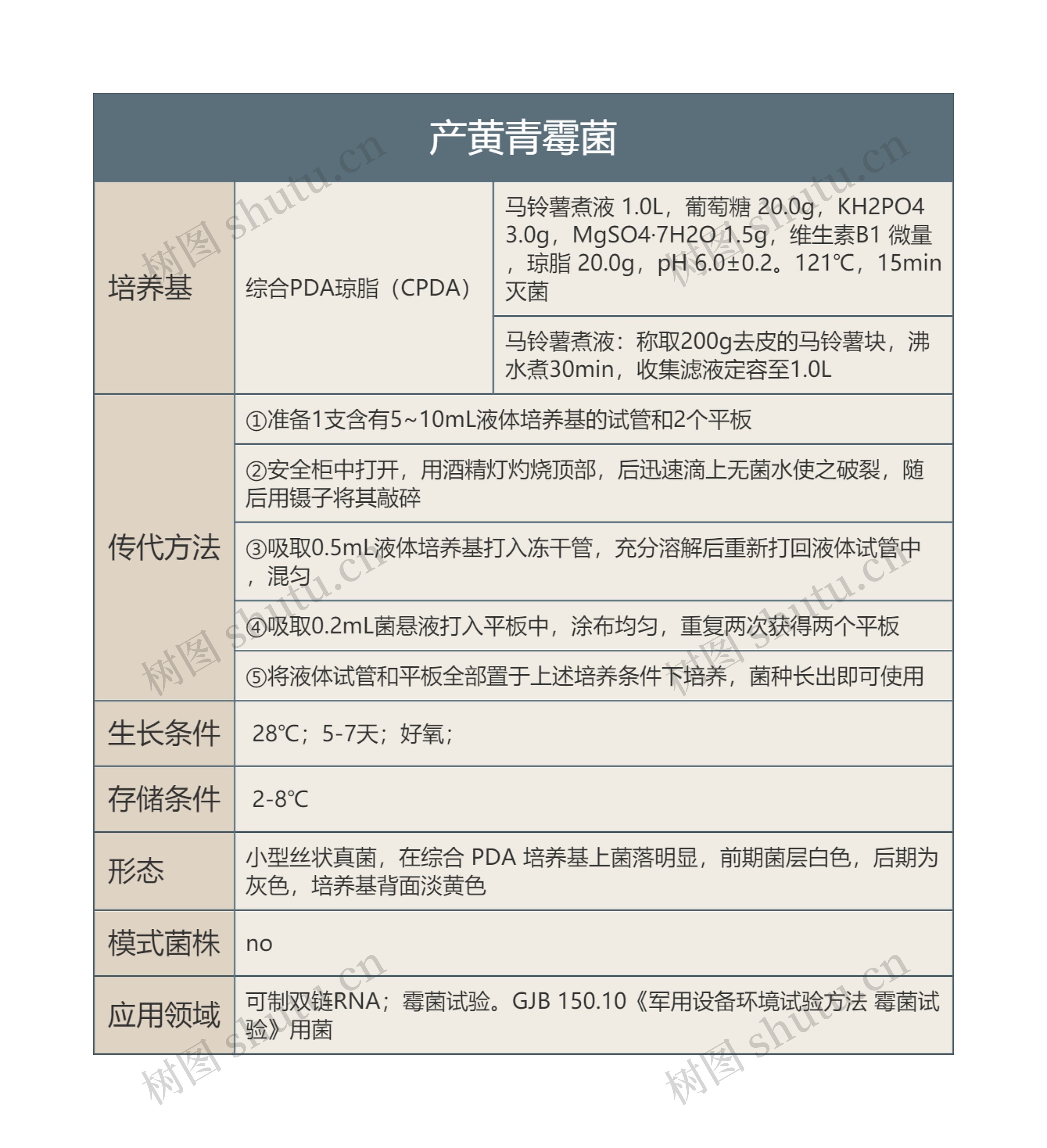 产黄青霉菌思维导图