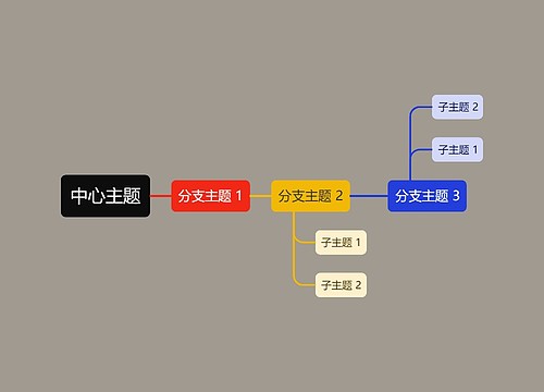 经典深色系简约中心主题时间图