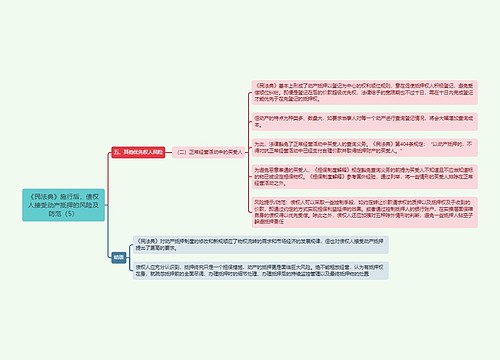 《《民法典》施行后，债权人接受动产抵押的风险及防范（5）》思维导图