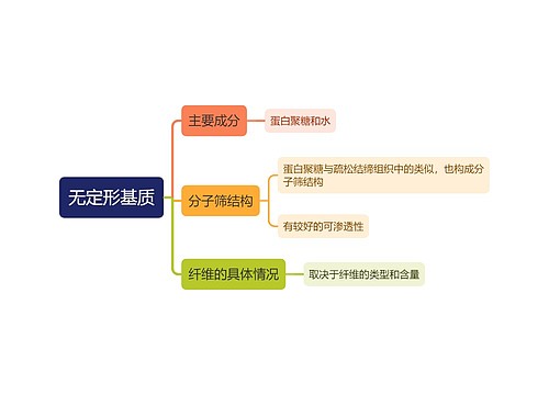 医学知识无定形基质思维导图