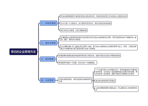 常见的企业管理方法