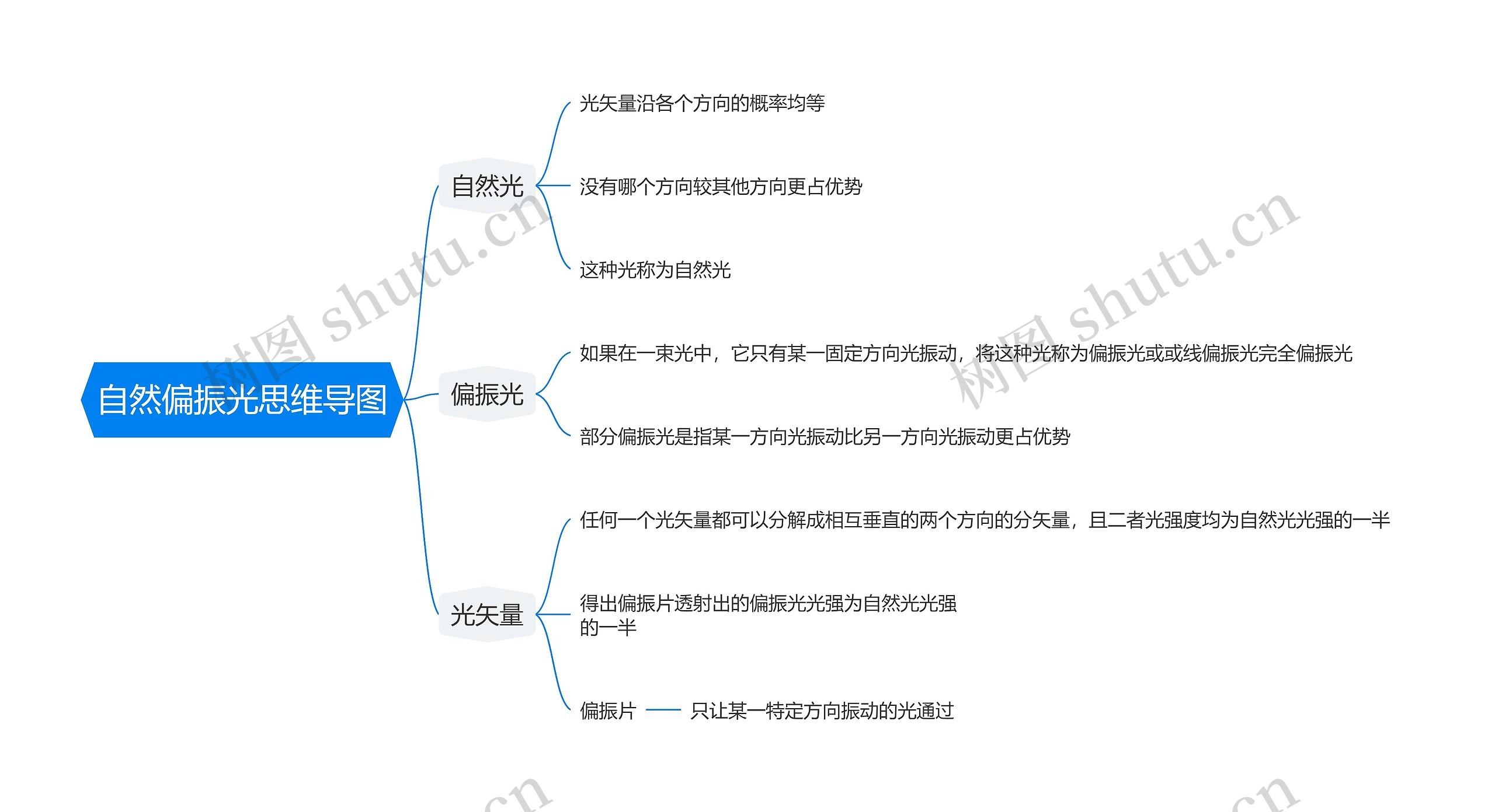 自然偏振光思维导图