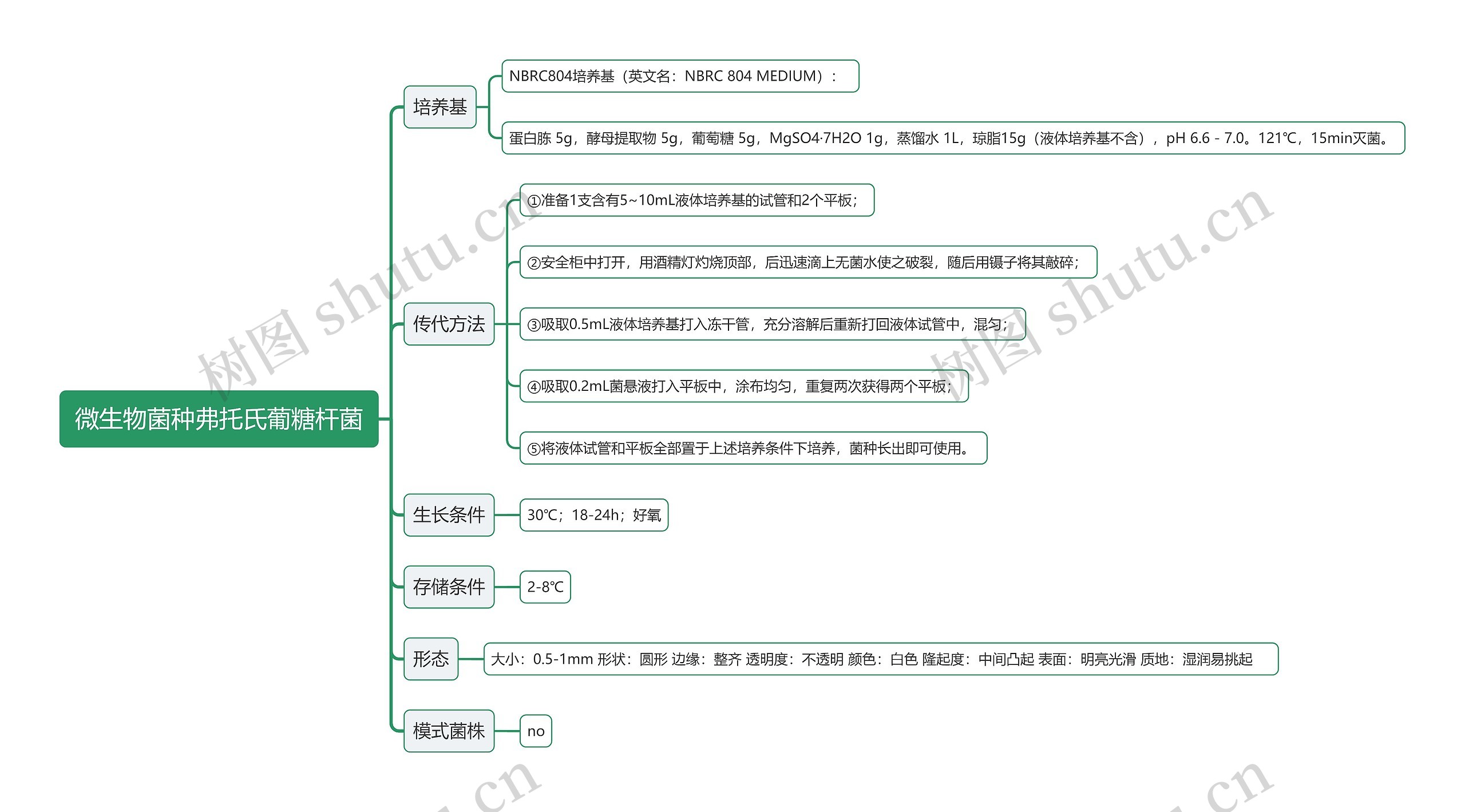 微生物菌种弗托氏葡糖杆菌思维导图