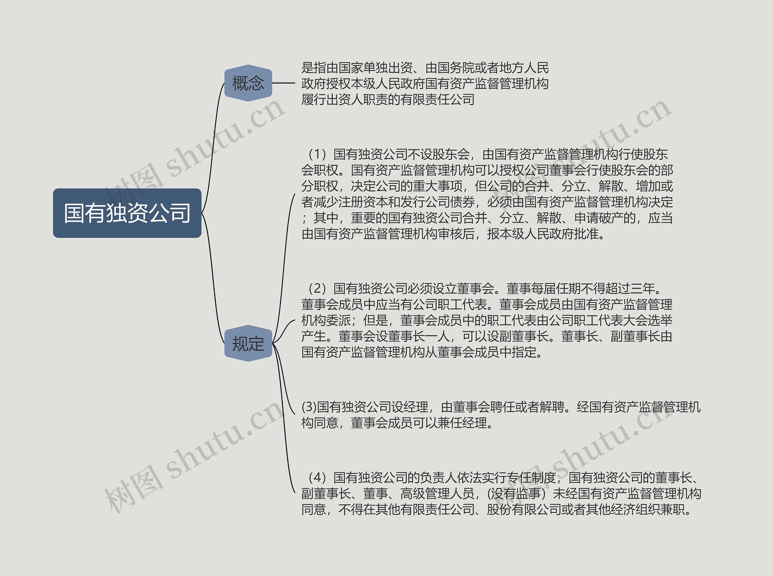 国有独资公司的思维导图