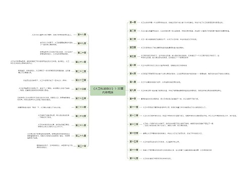 《大卫科波菲尔》1-30章内容概括思维导图