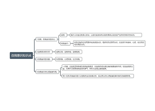 自我意识知识点