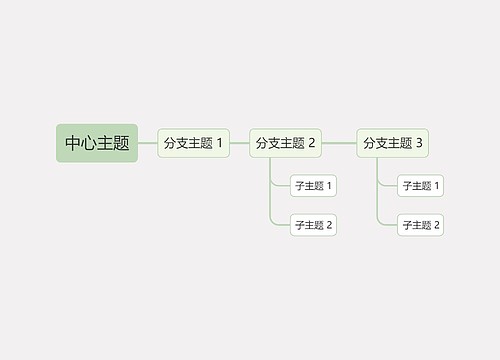 莫兰迪马卡龙色系中心主题时间图