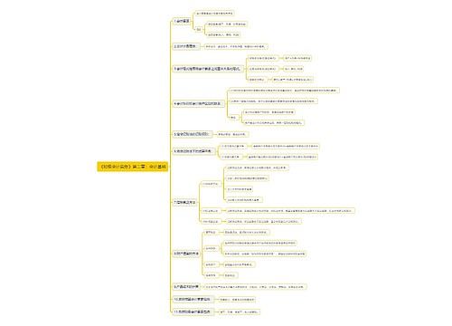 《初级会计实务》第二章：会计基础思维导图