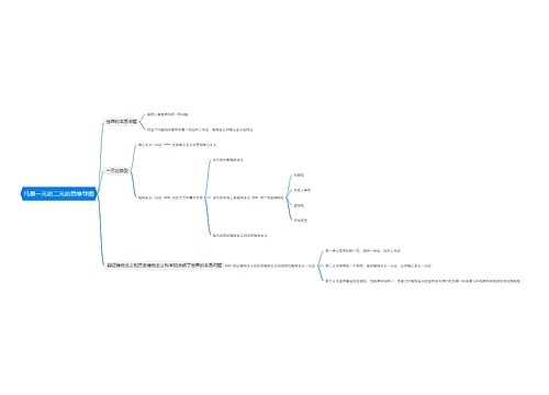 马原一元论二元论思维导图