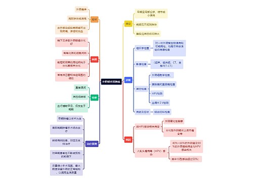 医学知识外阴鳞状细胞癌思维导图