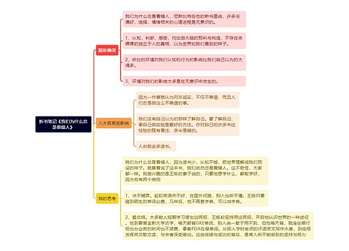 拆书笔记《我们为什么总是看错人》思维导图