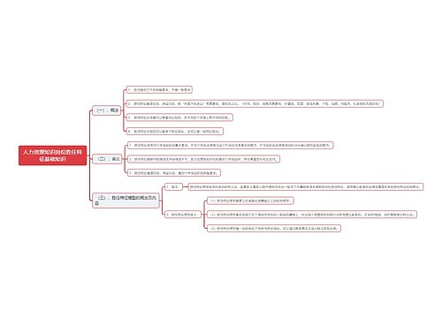人力资源知识岗位胜任特征基础知识