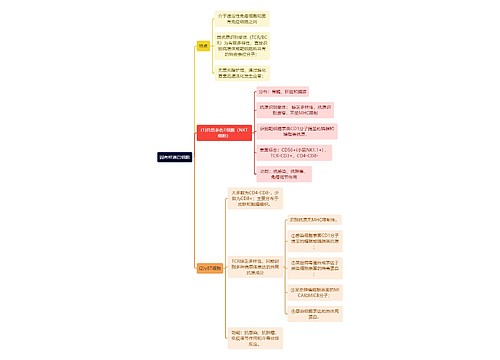 医学知识固有样淋巴细胞思维导图