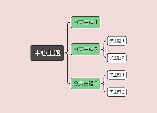 马卡龙简约色系中心主题框架图