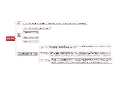 刑事责任思维导图