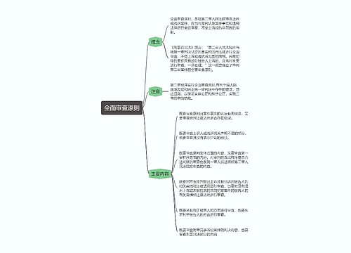 刑事诉讼法  全面审查原则思维导图