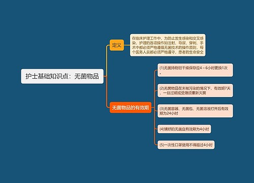 护士基础知识点：无菌物品