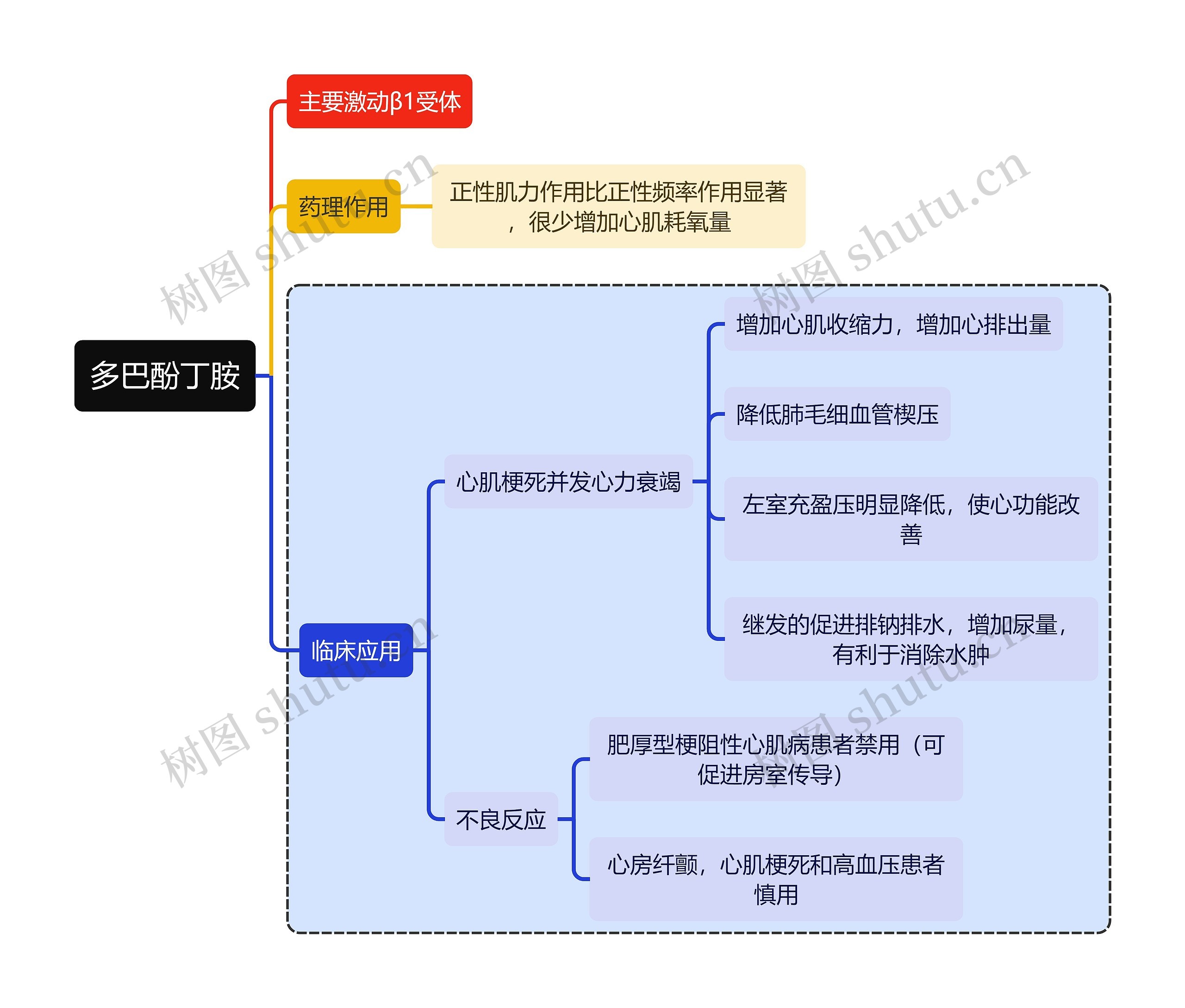 医学多巴酚丁胺思维导图