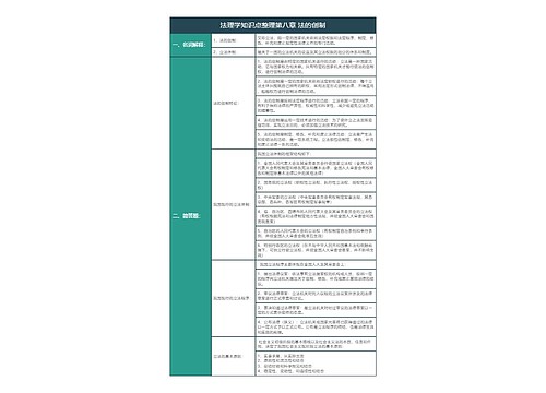 大学法学法理学知识点整理第八章法的创制知识总结树形表格