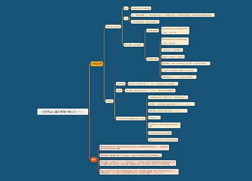 马克思主义基本原理计算公式（一）