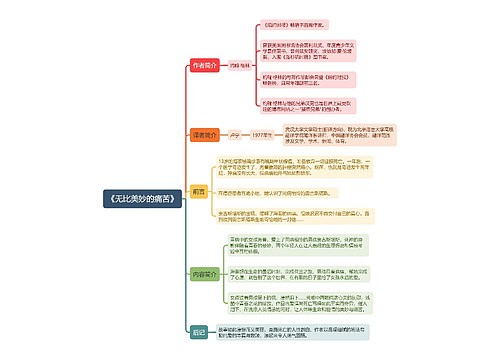 《无比美妙的痛苦》思维导图