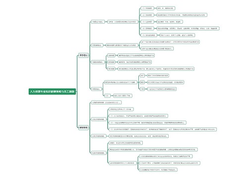 人力资源专业知识薪酬策略与员工激励思维导图