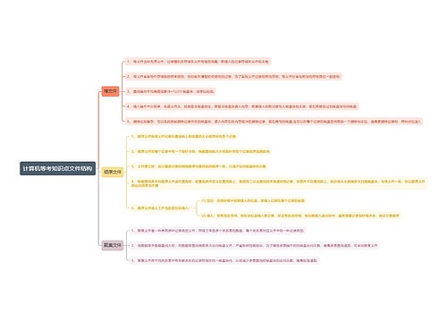 计算机等考知识点文件结构