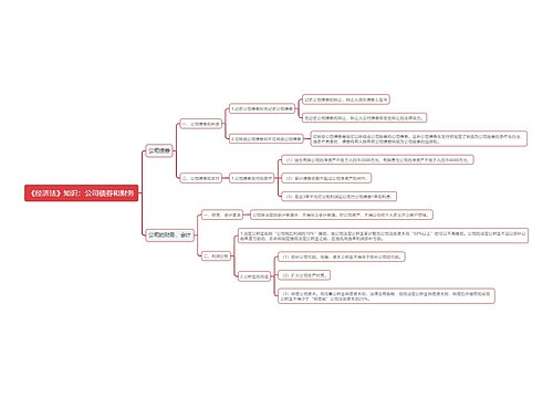 《经济法》知识：公司债券和财务思维导图