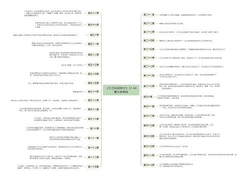 《大卫科波菲尔》31-64章内容概括思维导图