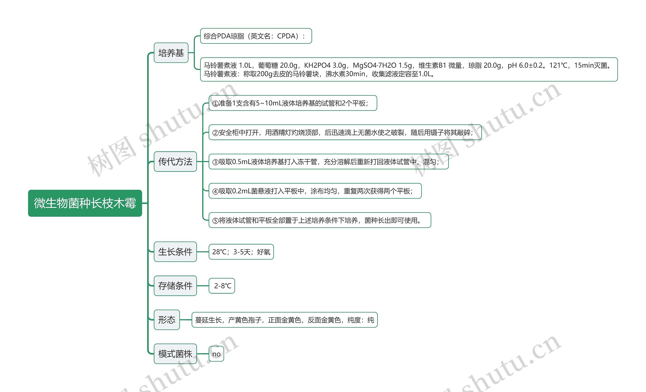 微生物菌种长枝木霉思维导图