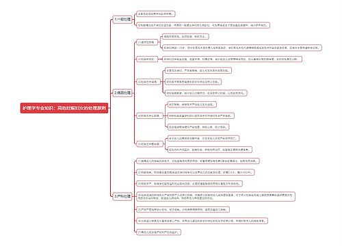 护理学专业知识：高危妊娠妇女的处理原则思维导图