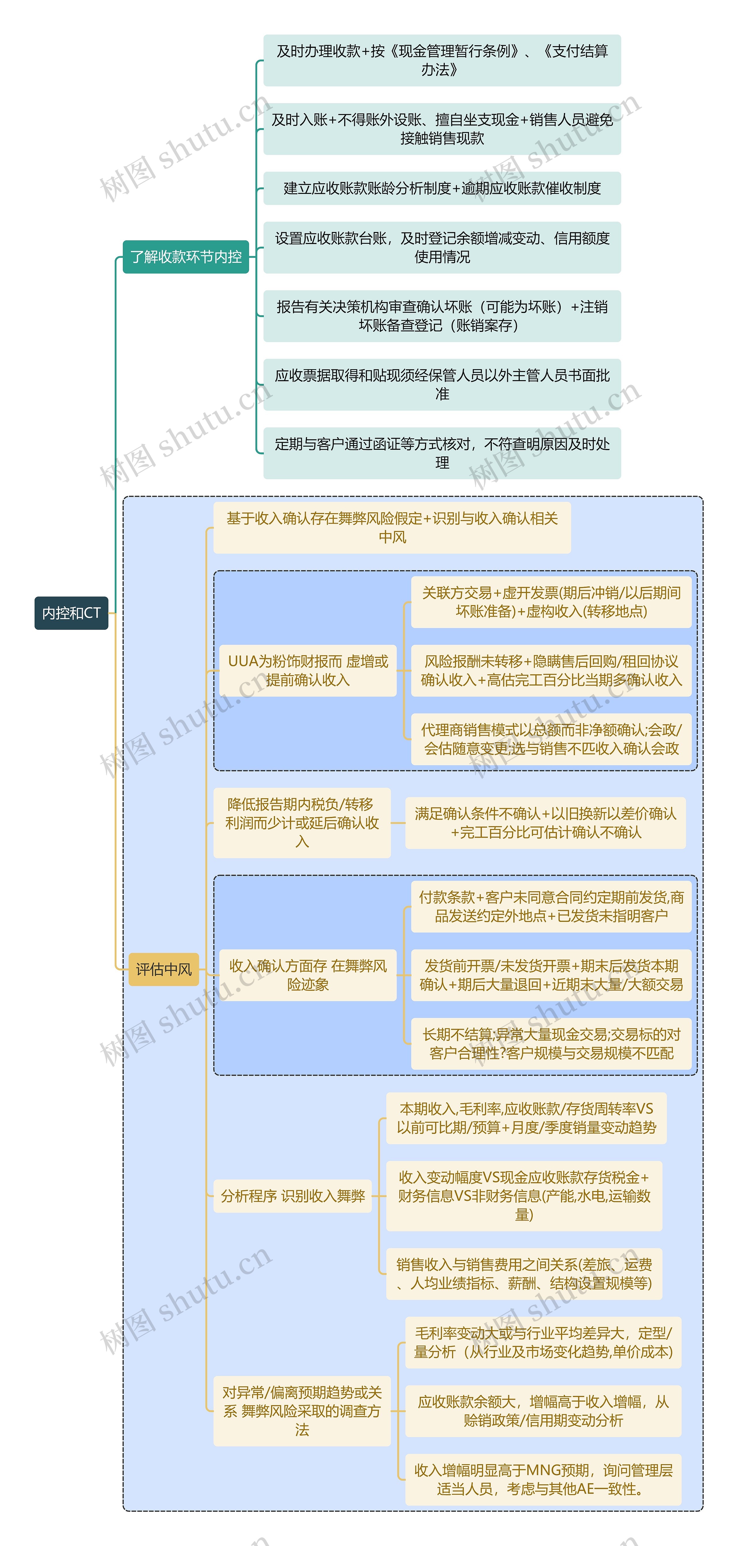 财务审计内控和CT思维导图