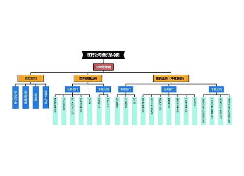 医药公司组织架构图