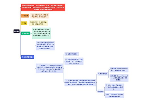 医学知识膜迷路思维导图