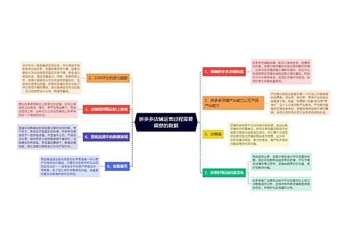 拼多多店铺运营过程需要留意的数据