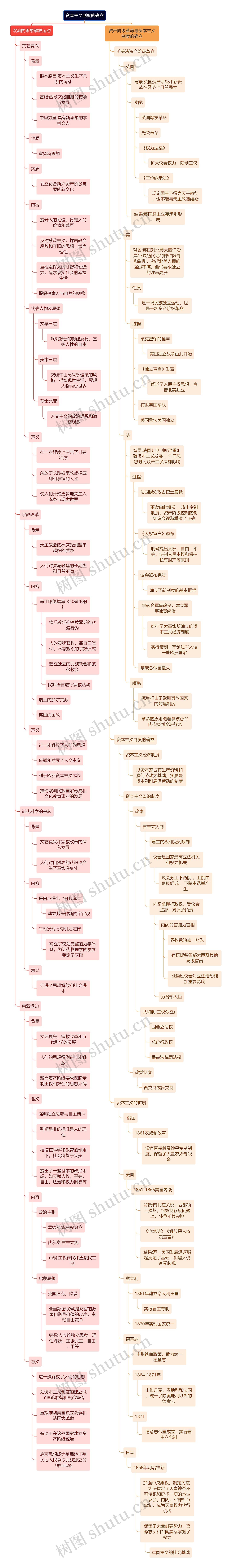 资本主义制度的确立