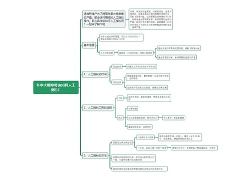 冬季大棚草莓该如何人工授粉？