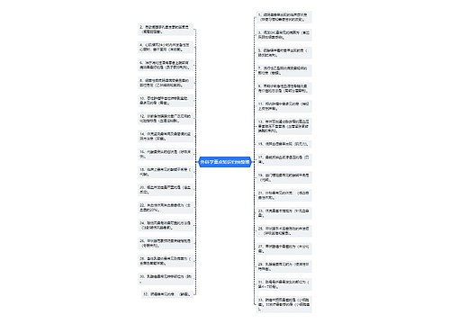 外科学重点知识归纳整理