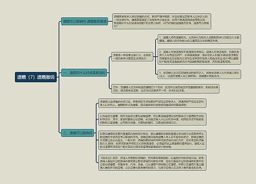 《遗赠（7）遗赠撤销》思维导图