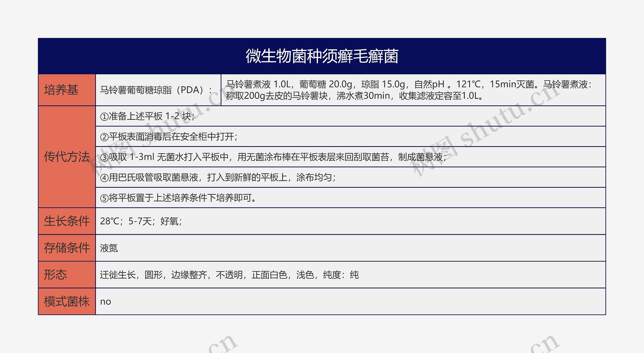 微生物菌种须癣毛癣菌思维导图